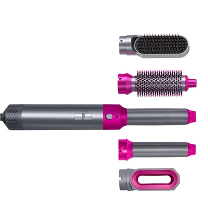 Multi-Functional 5 IN 1 Hair Styling Tool Detachable Hot Air Brush Hair Dryer with Comb
