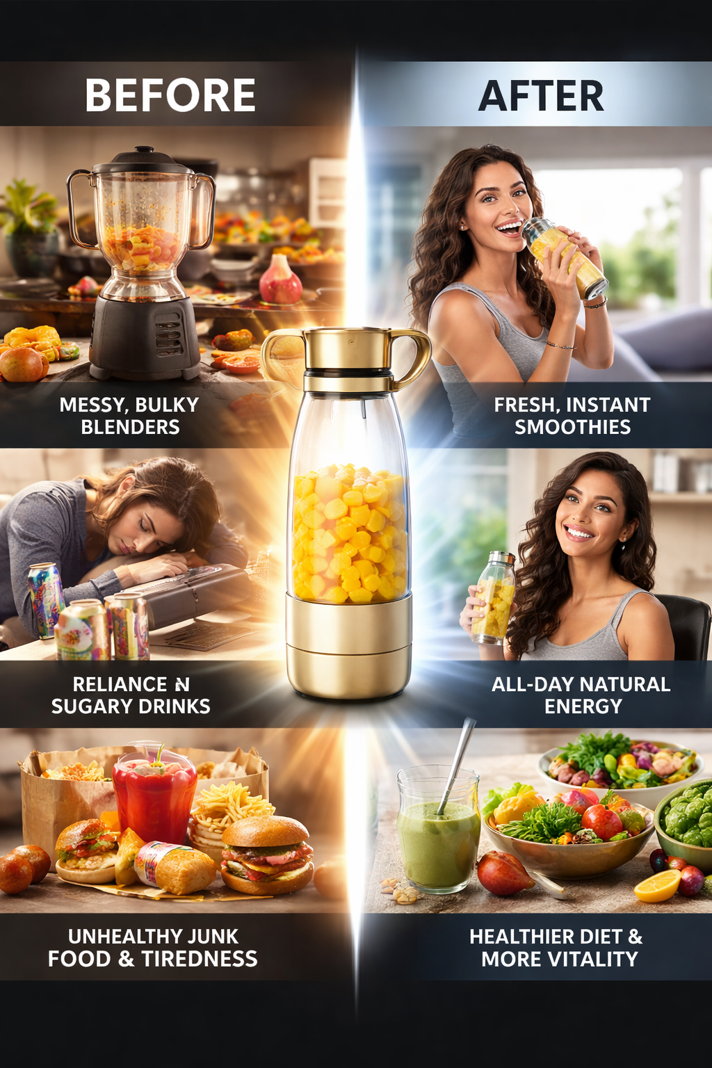 Electric Portable Mini Fruit Juicer Bottle